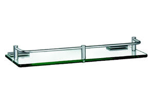 رف زجاجي مستطيل من الألومنيوم للحمام (ZW-525)